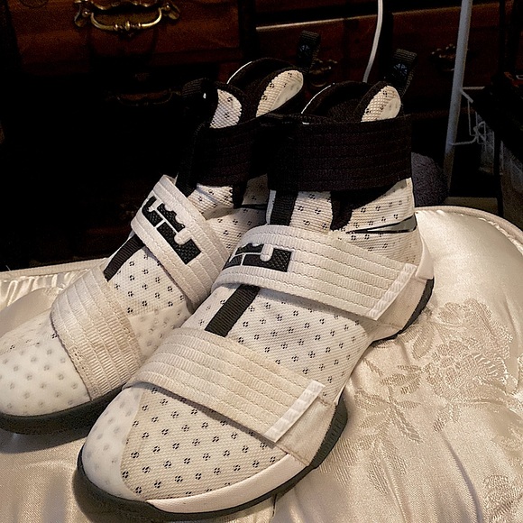 Nike Other - Nike LeBron Zoom Soldier 10 Team
Bank White Basketball Shoes